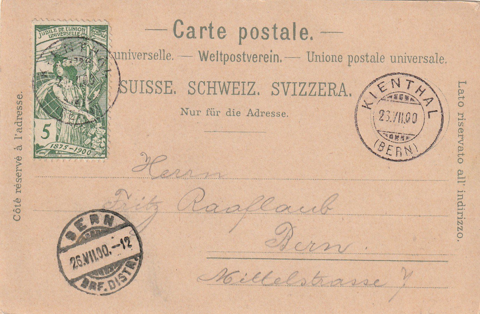 Cartes postales: Berner Oberland 2-bildrig – D'occasion à Rorschacherberg par fratovi2 1