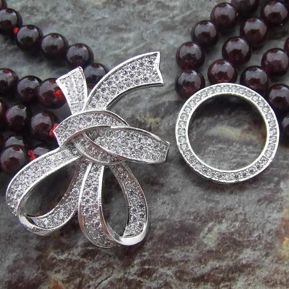 Ketten: Lua Granat Halskette Perle 46cm Collier Noeud Grenat Garnet – Neu (gemäss Beschreibung) aus Prilly von ilyria73 2