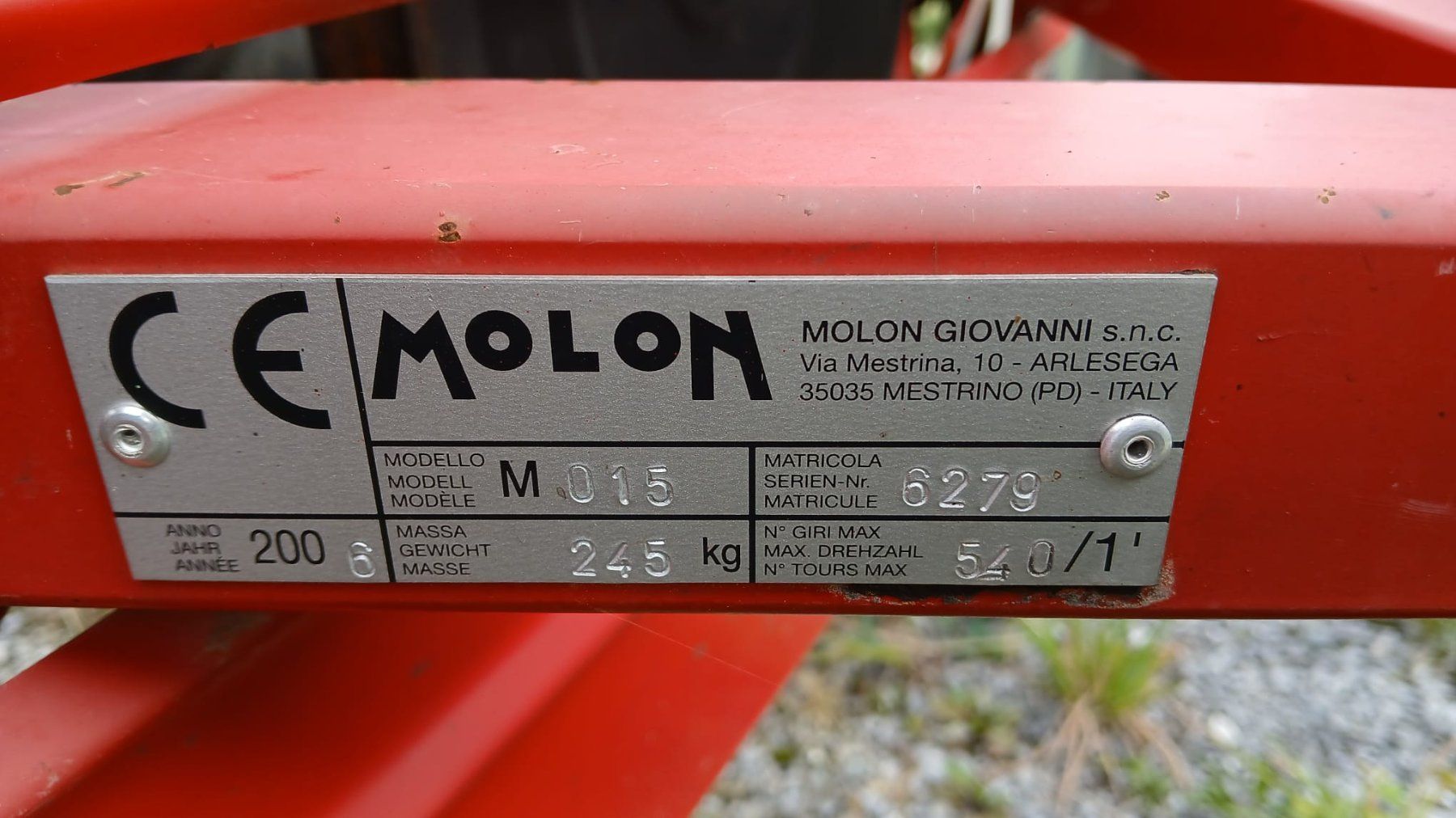 Raccolta foraggio grezzo: Molon Bandheuer M015 – Usato da Schwellbrunn venduto da klm116 4