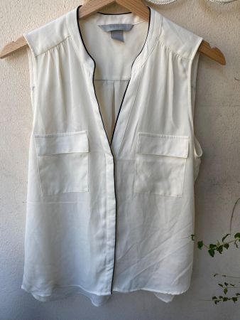 Chemise sans manches beige pour femme taille M bon état