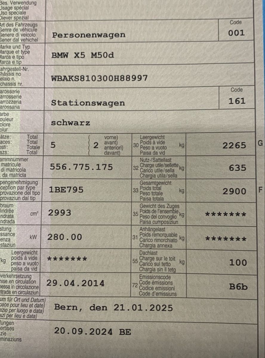 BMW Automobili: BMW X5 M50d mit Top Ausstattung  – Usato da Kirchberg BE venduto da eas_bs2q 8