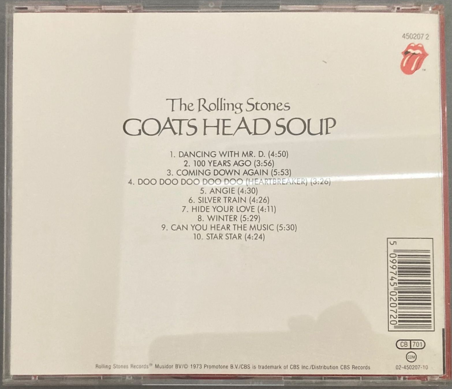 CD: THE ROLLING STONES - GOATS HEAD SOUP – Usato da Poliez-Pittet venduto da Newtown-Records 1