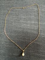 Collier en or 750 avec pendentif perle