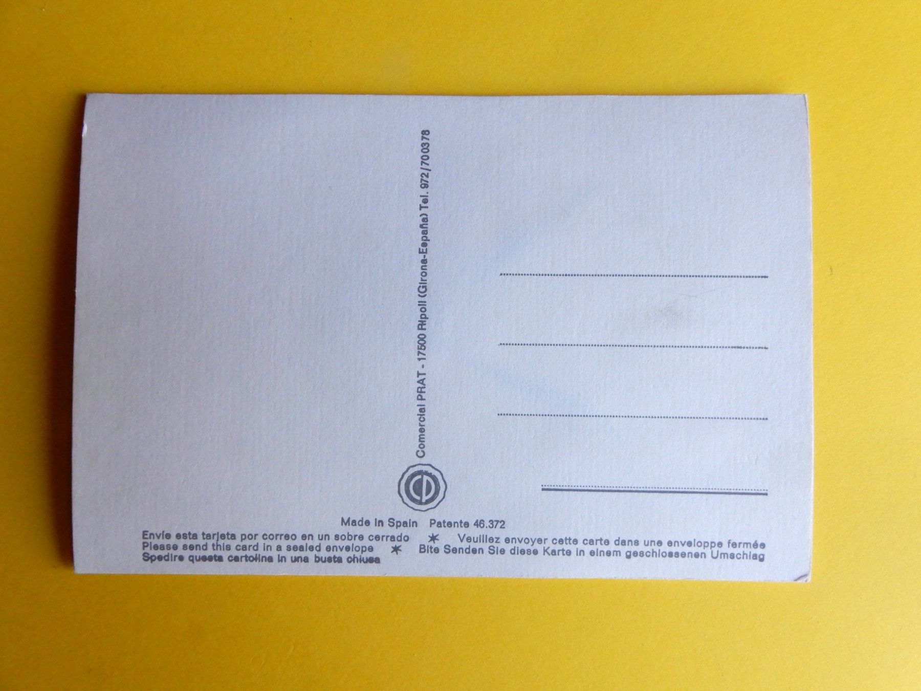 Cartoline postali: Alte Ansichtskarte bestickt Spanien – Usato da Senèdes venduto da Framboise52 1