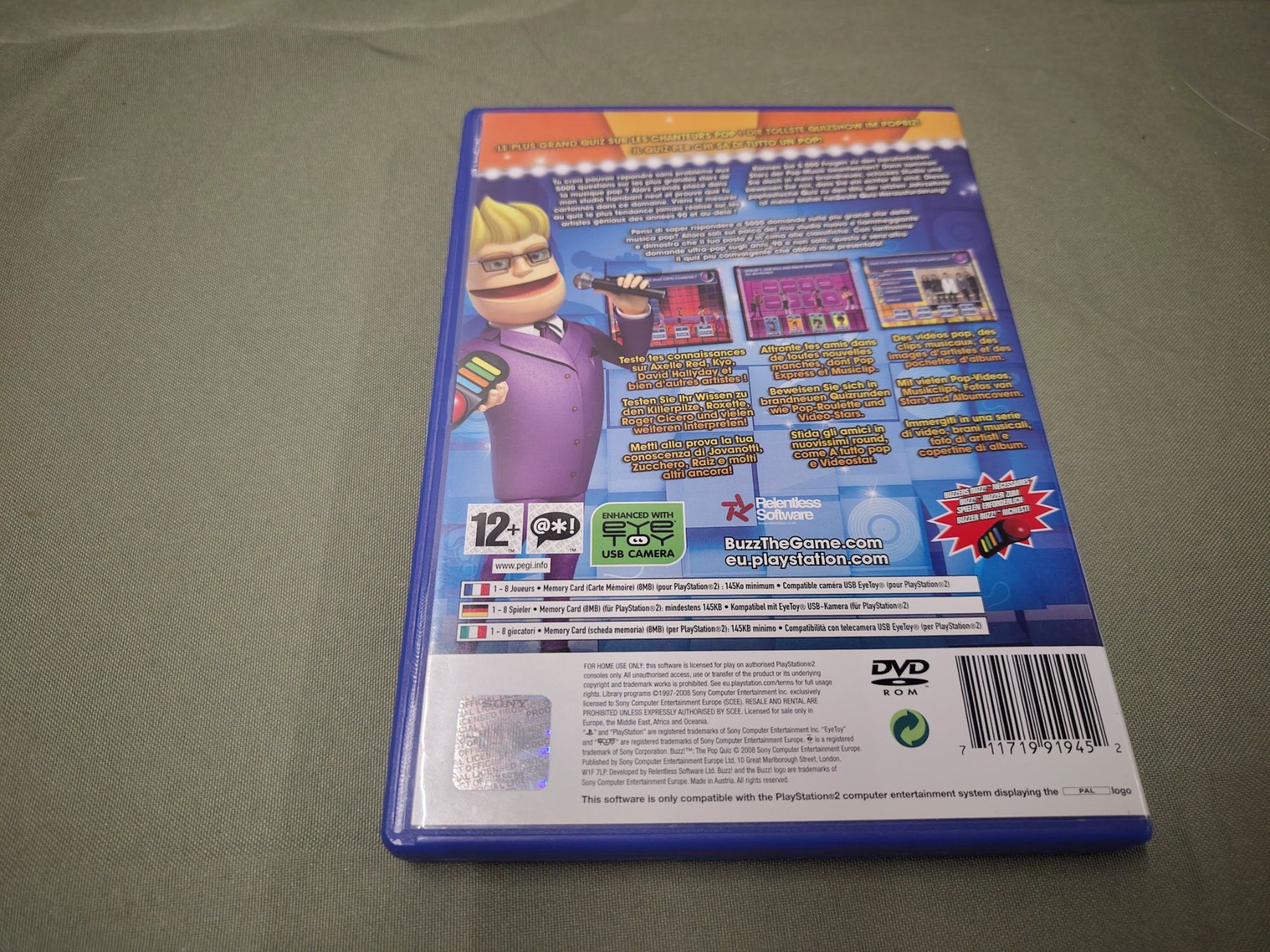 Sony Spiele: Jeu PS2 Buzz!: The Pop Quiz – Gebraucht aus Saxon von dan_drn5 3