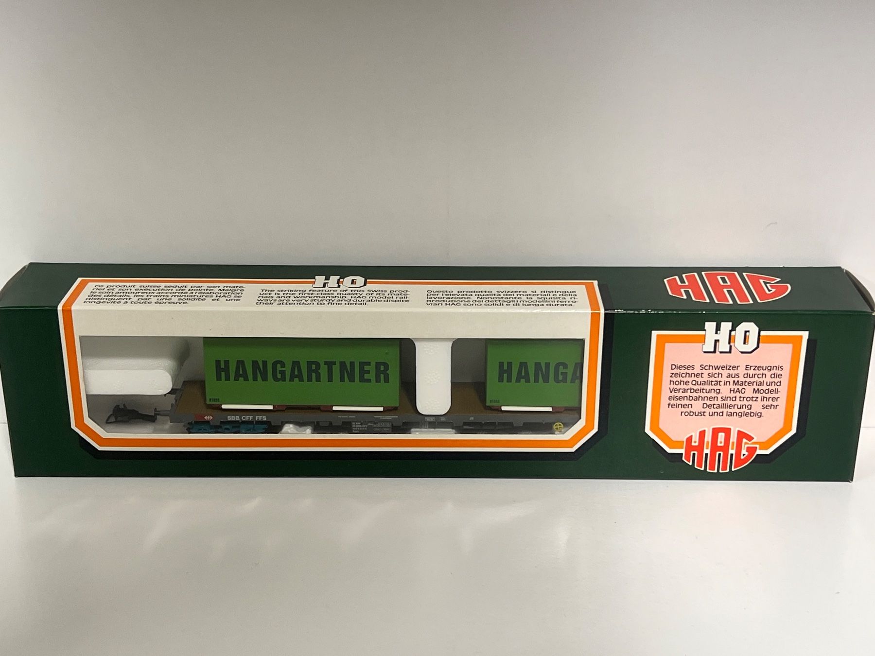 Hag Modellini di ferrovie: HAG Nr.392 DC H0 SBB Hangartner – Nuovo e nell'imballaggio originale da Geroldswil venduto da TopTrain54 2