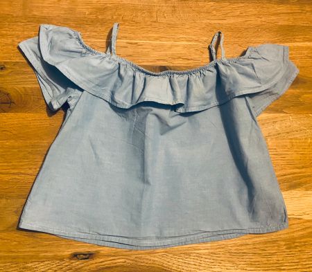 Luftiges Mädchen-Top H&M, 134cm, NEUWERTIG, Baumwolle, BRIEF