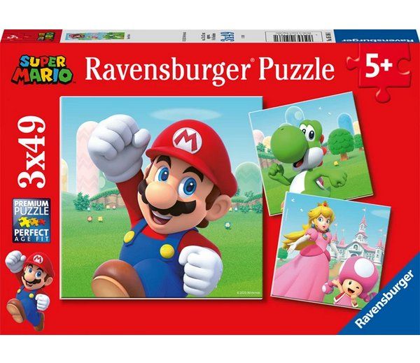 Ravensburger Puzzle: Ravensburger 3x49 Teile Puzzle Super Mario – Nuovo e nell'imballaggio originale da Oensingen venduto da Liquidations-Shop