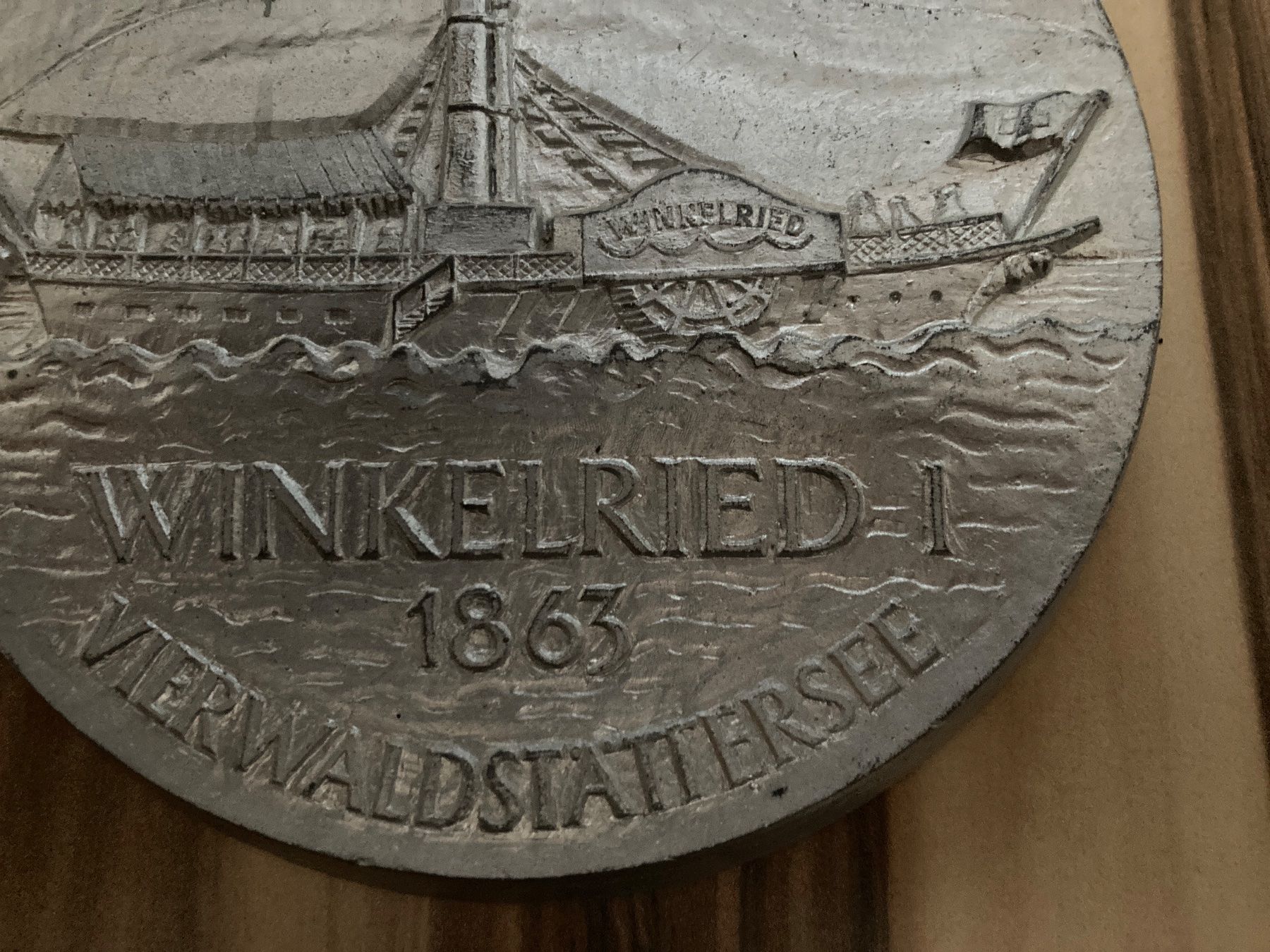 Teller: Schiff Winkelried 1 1863 Vierwaldstättersee – Gebraucht aus Aarwangen von to-hirschi 1