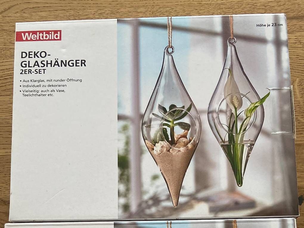 Alle Dekorationen: Hängende Deko Vase 2 Stk. – Gebraucht aus Suberg von klarsicht_91