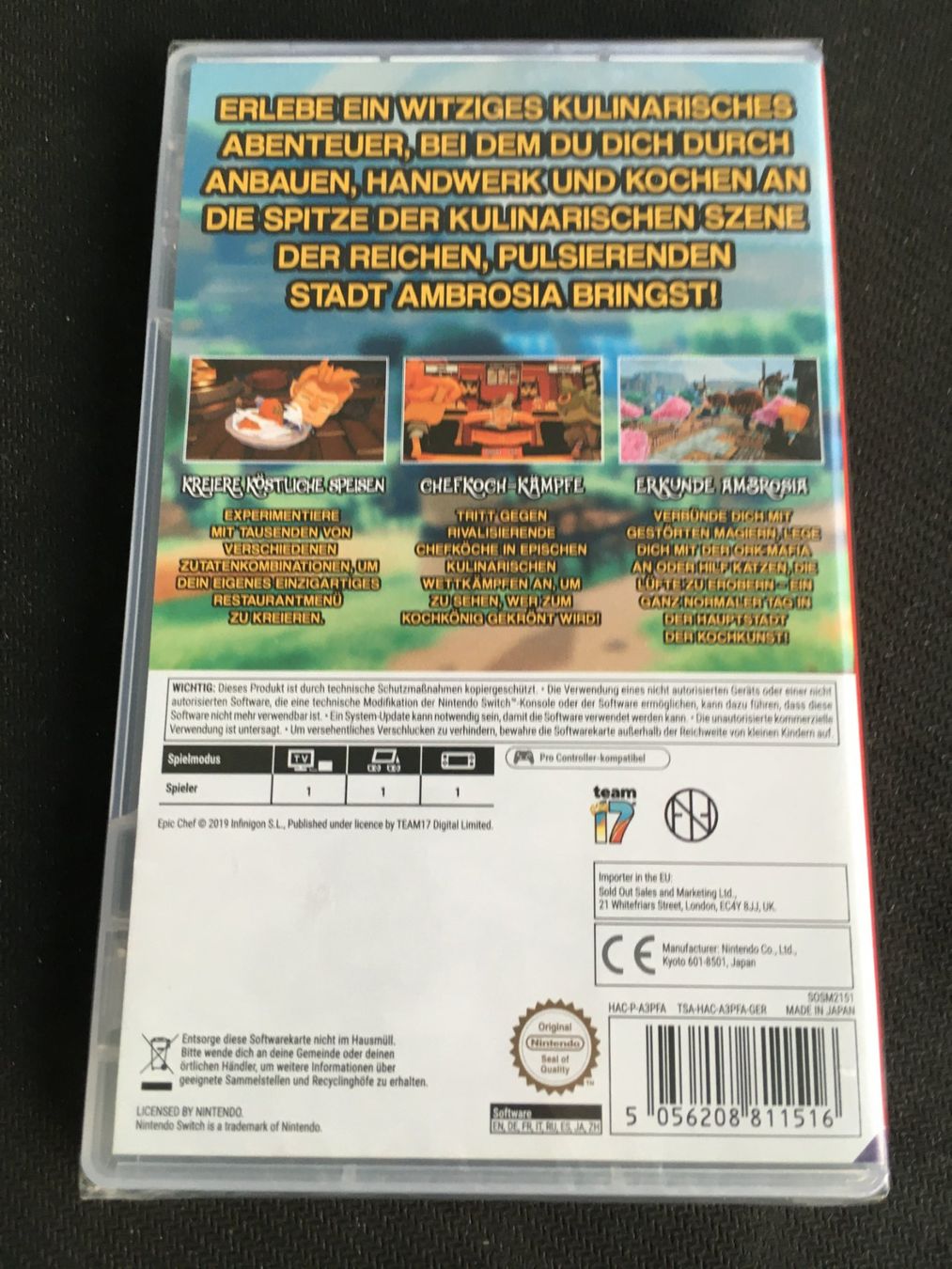 Nintendo Giochi: Epic Chef für Switch (Neu/Sealed) – Nuovo e nell'imballaggio originale da St.Gallen venduto da sjosjo 1