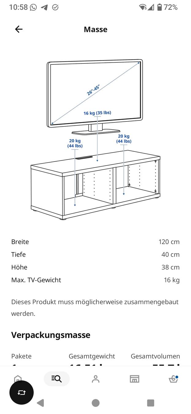 Ikea Mobili TV: Bestå TV Möbel, gebraucht  – Usato da Basel venduto da L.m.m.p 2