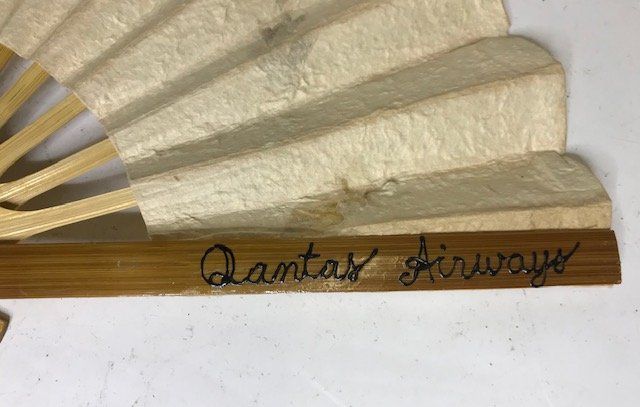 Tutte le decorazioni: Fächer Qantas Airways Papier Werbung – Usato da Zürich venduto da gigimai67 1