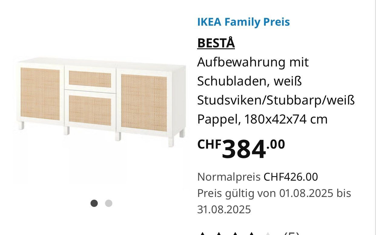 Ikea Cassettiere: Besta Kommode Sideboard Aufbewahrungsmöbel – Nuovo (secondo la descrizione) da Zürich venduto da Mobach 4