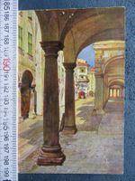 LUGANO PORTICI DI VIA NASSA 1928 KÜNSTLER-AK TICINO