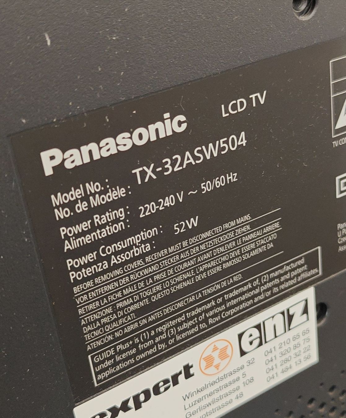 Panasonic Appareils TV: Panasonic TX-32ASW504 LCD TV – D'occasion à Luzern par RemsyRainbow 1