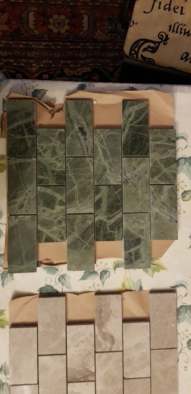 Rivestimenti per pavimenti: Marmor Mosaik grün – Nuovo e nell'imballaggio originale da Gockhausen venduto da Heimonline 1
