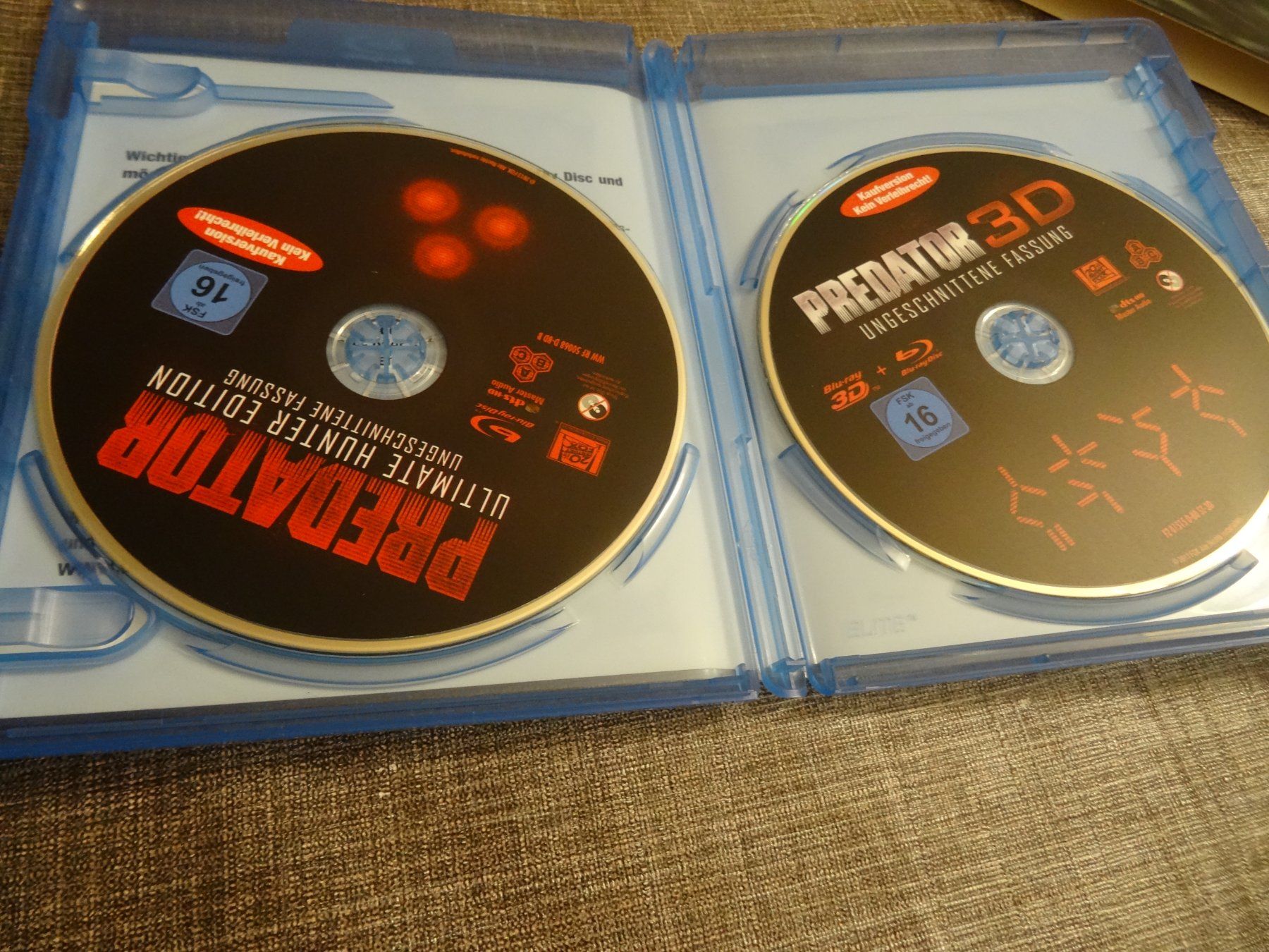 Tutti i DVDs: Predator 3D Blu-ray UNGESCHNITTE FASSUNG – Usato da Olten venduto da Disc-Verkauf 2