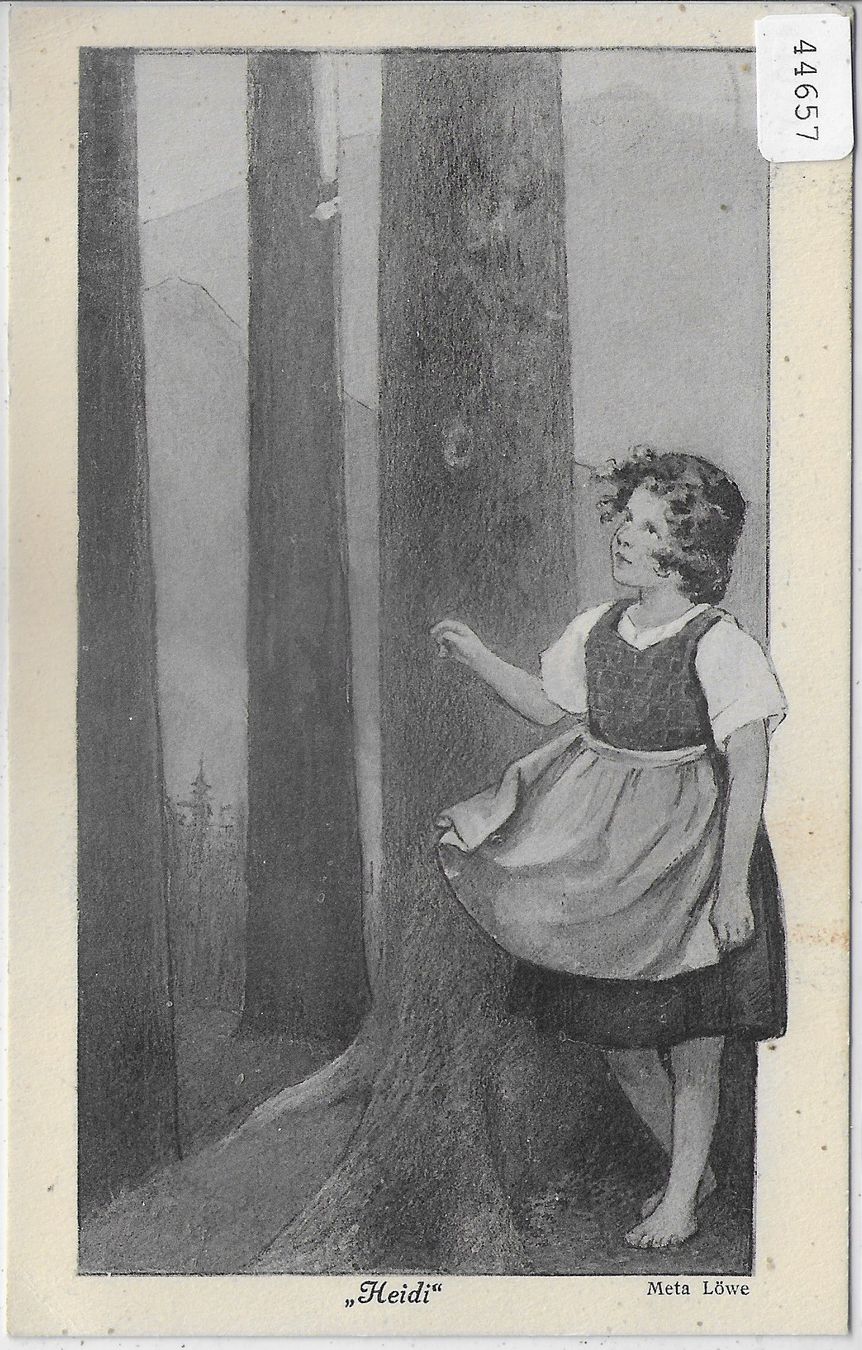 Cartoline postali: Meta Löwe - Heidi – Usato da Ettingen venduto da Kartenplanet