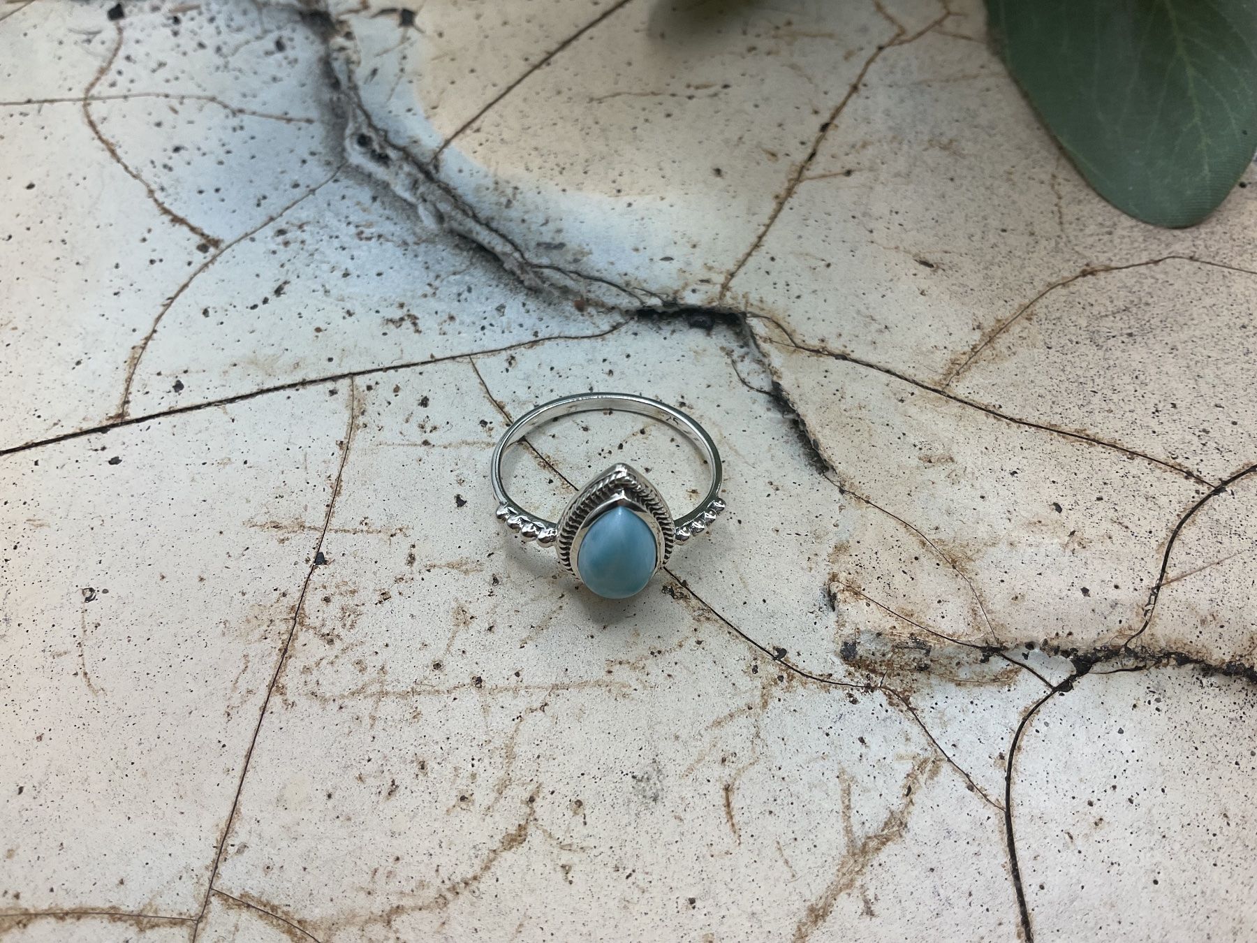 Anelli: Larimar Ring in Sterlingsilber, Gr. 55 – Nuovo (secondo la descrizione) da luzern venduto da Alpendorf1 3