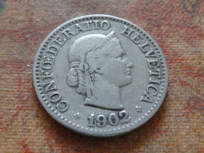 Tutti le monete: 10 Rp. 1902  (A) – Usato da Romanel-sur-Lausanne venduto da Swift13