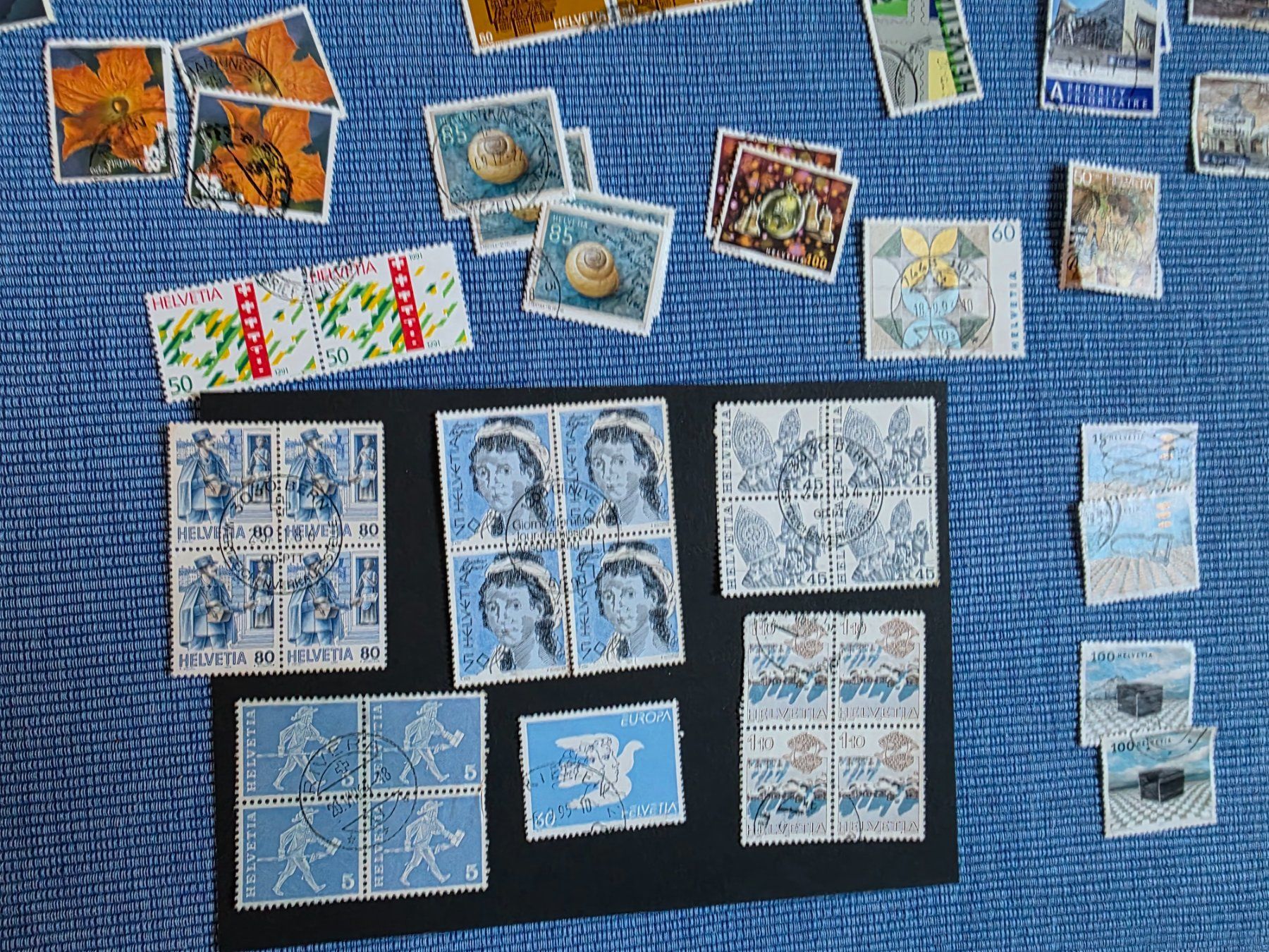 Tutti i francobolli: diverse Briefmarken Schweiz gestempelt – Usato da Riehen venduto da robs2026