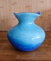 Vase en cristal bleu - Blaue Kristallvase