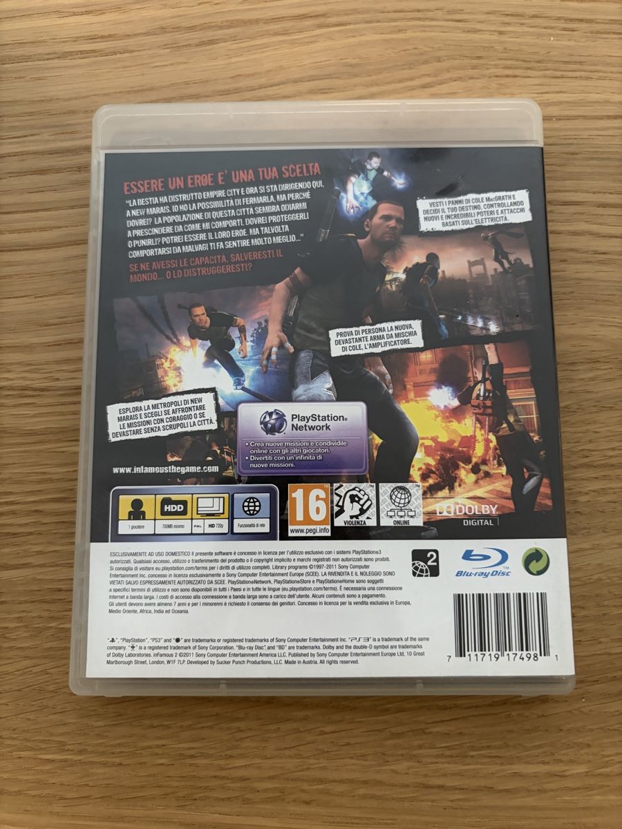 Sony Giochi: inFAMOUS 2 version italienne - PlayStation 3 – Usato da Pully venduto da FunkyGames 1