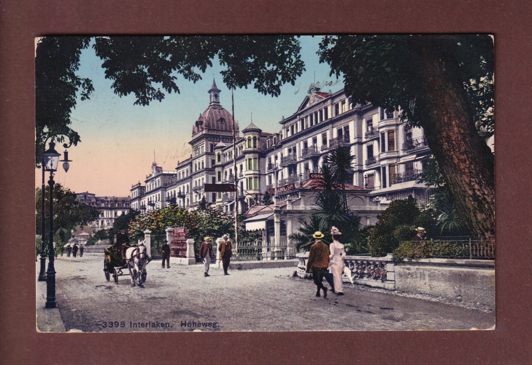 Ansichtskarten: INTERLAKEN - Höheweg - 1922 – Gebraucht aus Pully von nicecards-shop