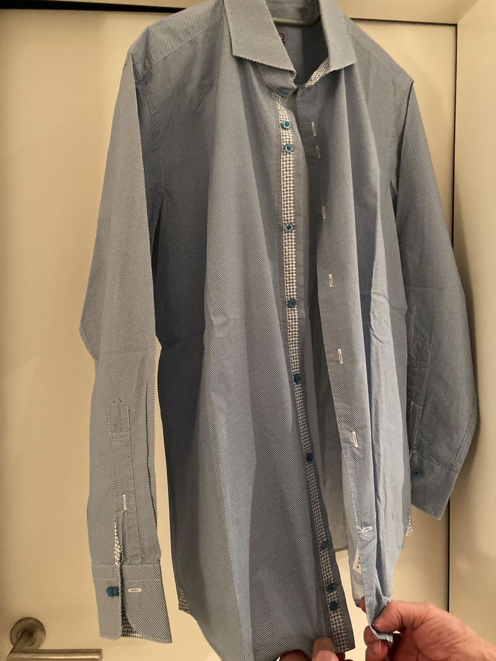 Camicie: Herrenhemd DU4/Made in Germany, Blauton – Nuovo (secondo la descrizione) da Berneck venduto da Ordnung2021