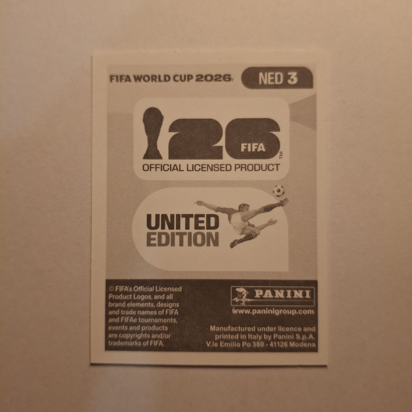 Panini Carte collezionabili: Panini WM 2026 Virgil van Dijk Sticker NED 3 – Usato da Zürich venduto da marinak97 1