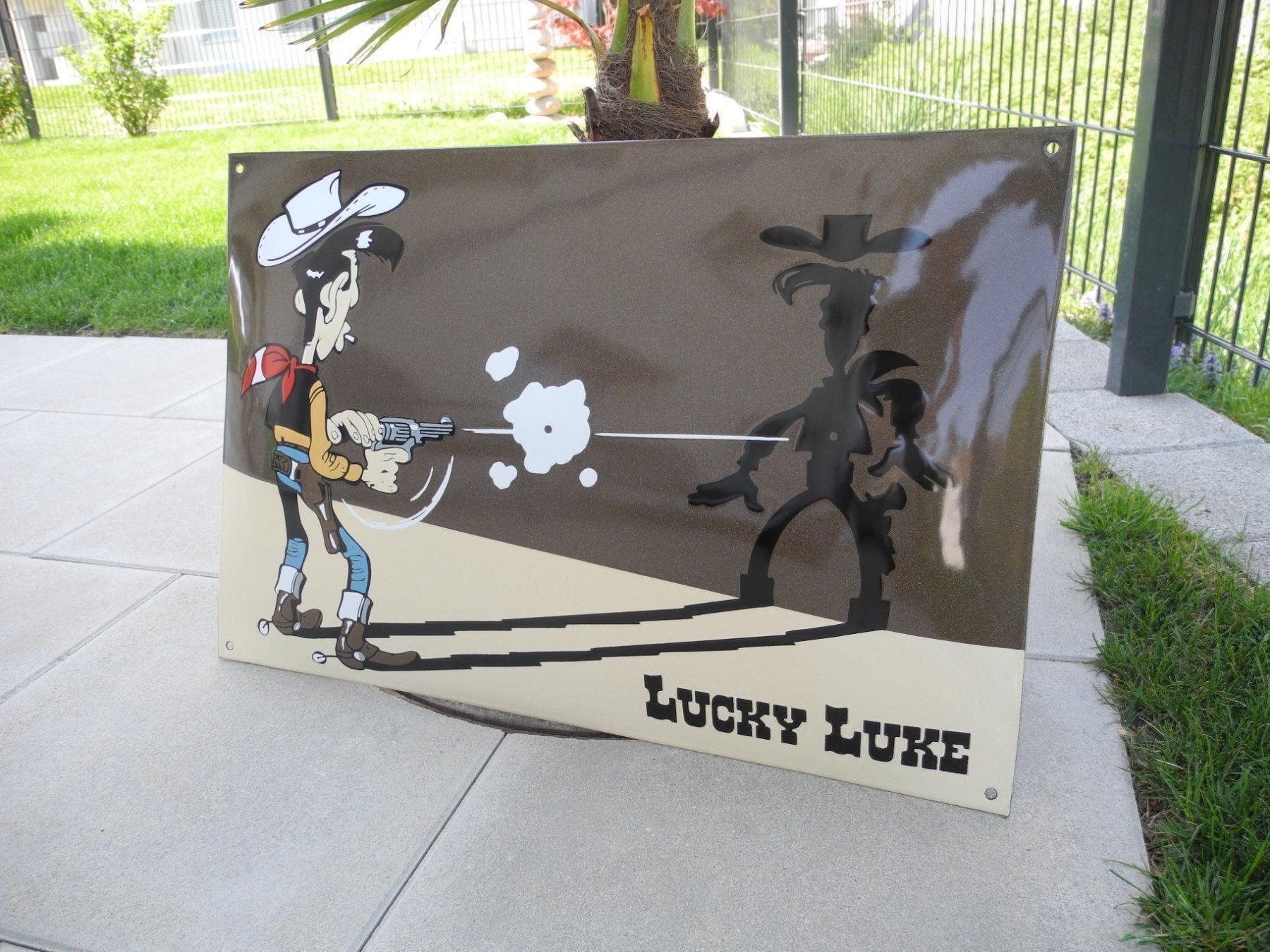 Insegne: LUCKY LUKE  EMAILLESCHILD – Nuovo (secondo la descrizione) da Reinach AG venduto da Huckleberrysix 3