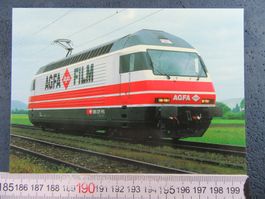 BAHN SCHWEIZ SBB WERBELOK Re460 "AGFA-FILM" 1994 AK