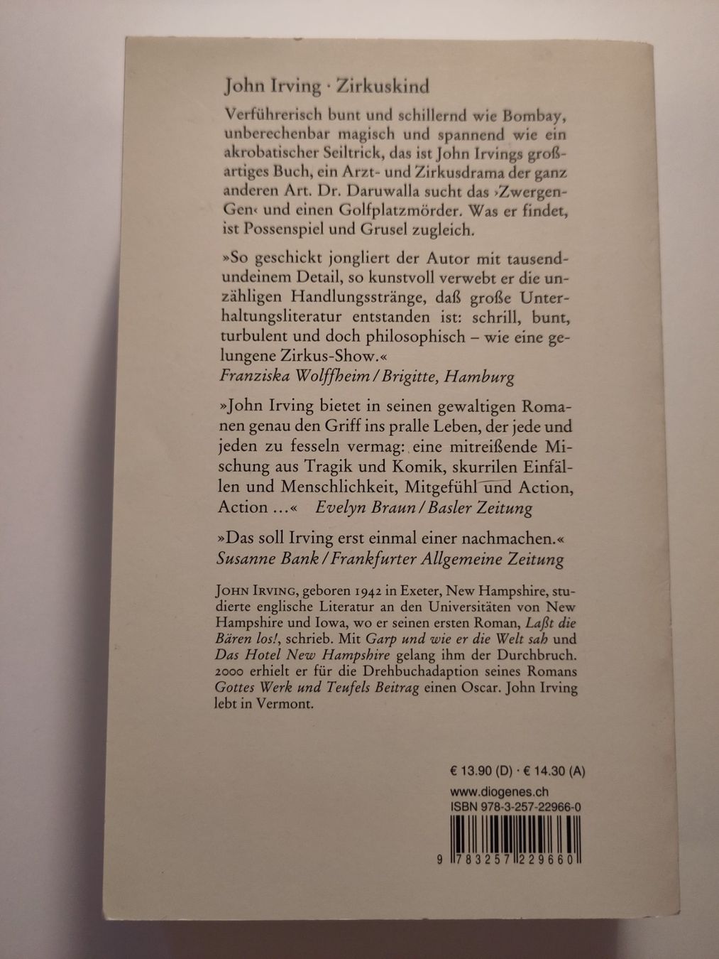 Libri: Zirkuskind - John Irving – Usato da Bülach venduto da Tiefschlaflos 1