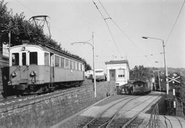 Lugano TI Bahn FLP Ferrovia Lugano Ponte Tresa Zug tram