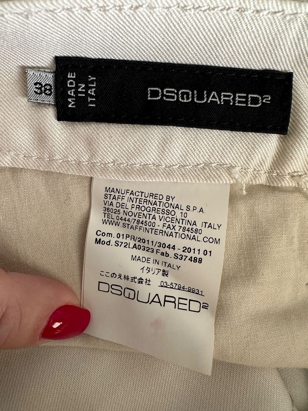 Dsquared2 Pantalons: Dsquared2 Hose offwhite IT38/D32 neu – Neuf (Voir description) à Wollerau par NinaWollerau 4