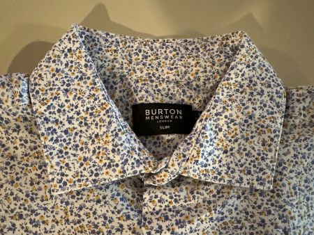 Hemd Burton London, M, Slim fit, 100% BW -- NEUWERTIG