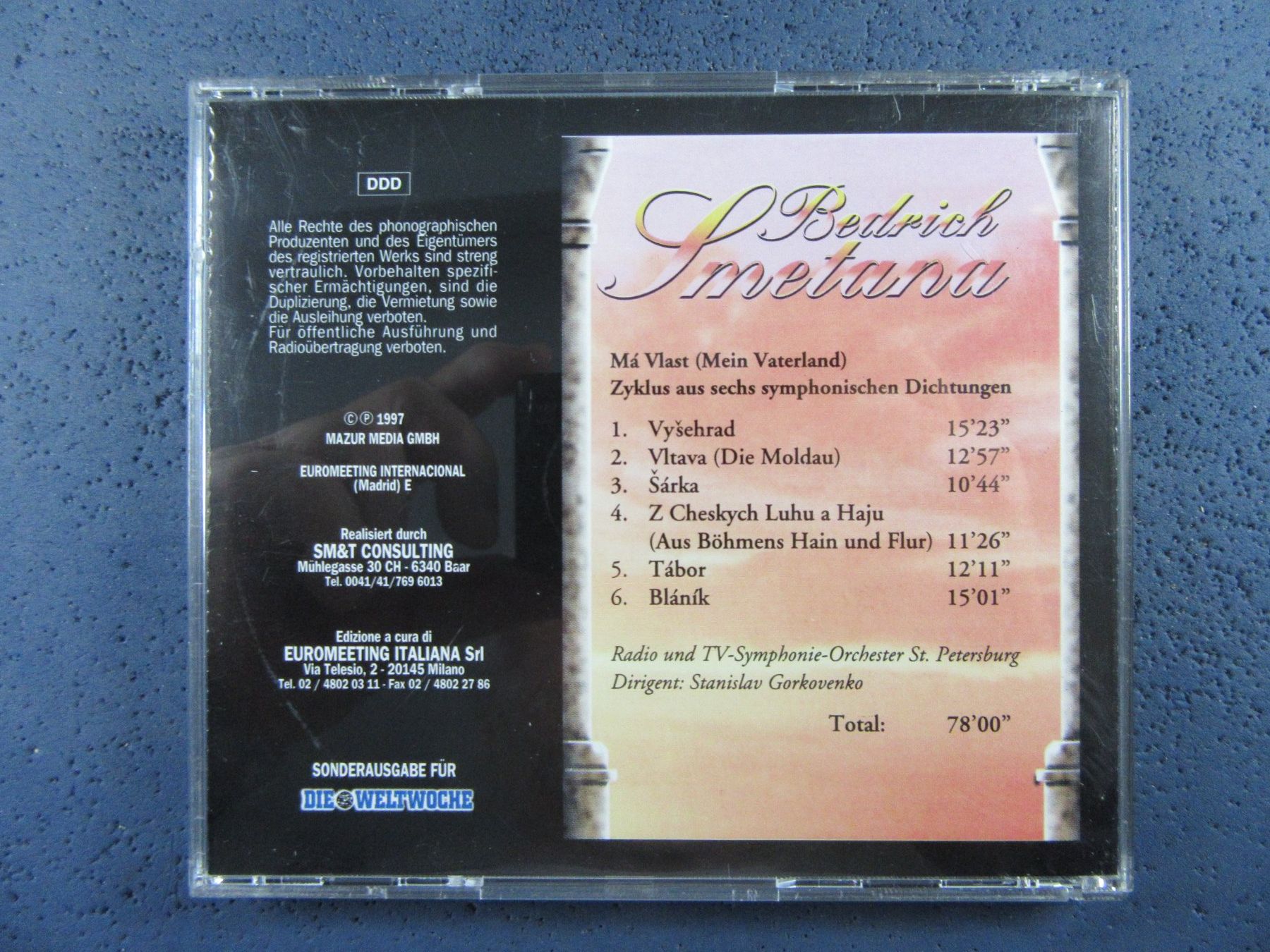 CD: BEDERICH SMETANA WELTWOCHE CD – Usato da Ettingen venduto da Hausi4711 1