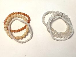 WIE NEU -  Achat-Kristall Armband Sets - 2er Set