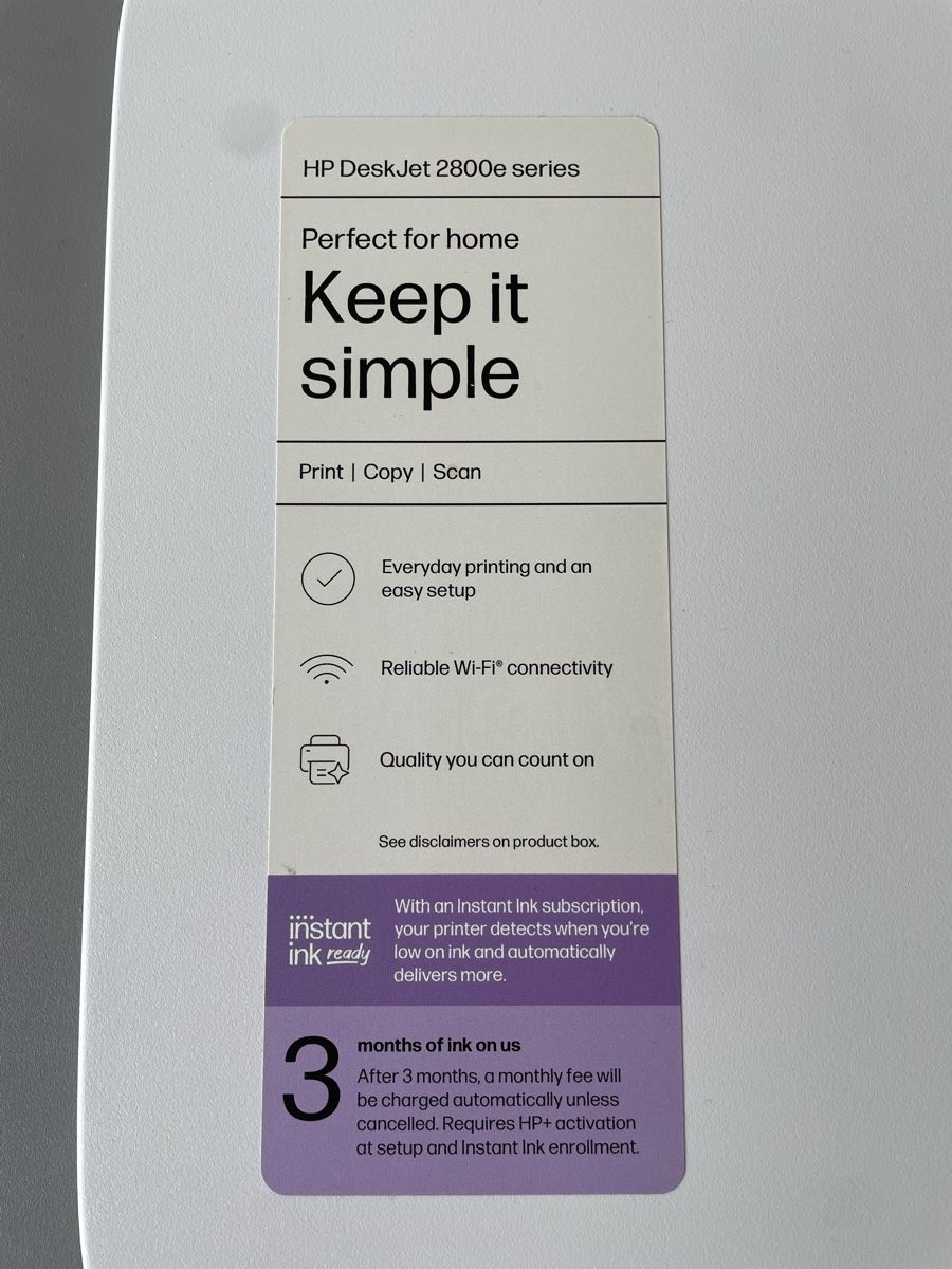 Stampanti: HP DeskJet 2800e Serie Drucker – Nuovo (secondo la descrizione) da Worblaufen venduto da nat_kq5b 5