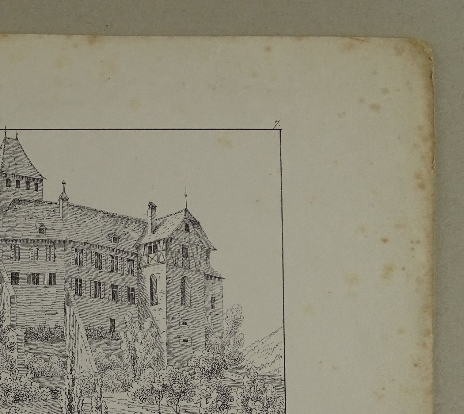 Stiche: BLONAY, VAUD, FEDERLITHOGRAPHIE 1840 – Gebraucht aus Grüningen von Kartensammler 3