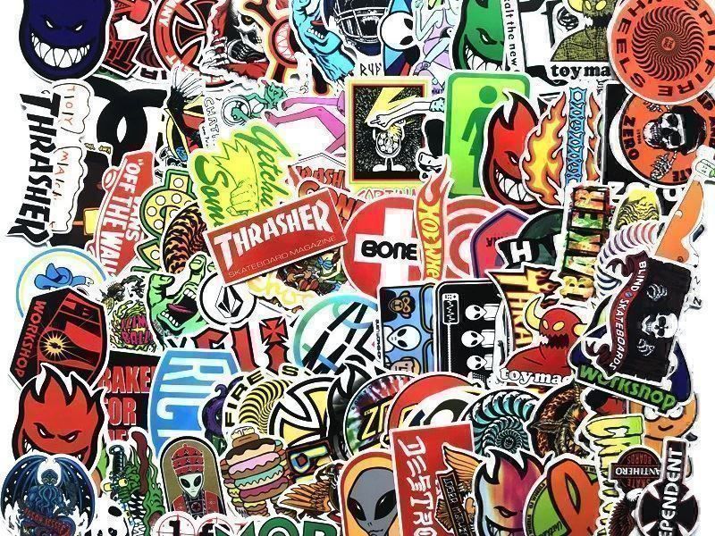 Sticker: 100 STICKER - AUFKLEBER - WASSERFEST – Nuovo e nell'imballaggio originale da Kriens venduto da swissgadget