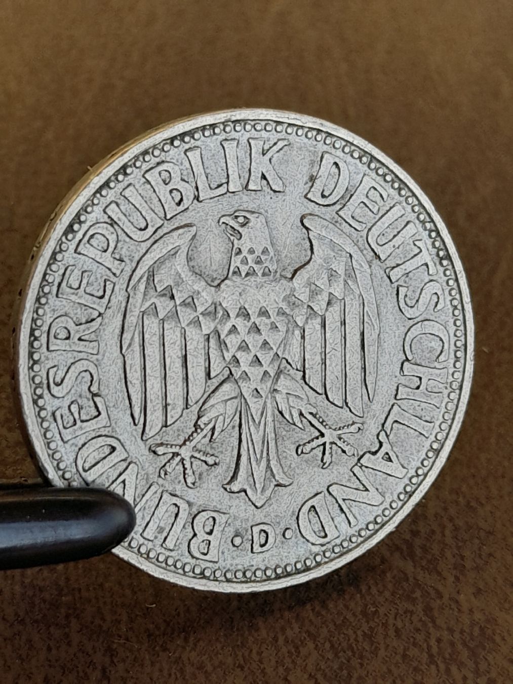 Alle Münzen: 1 Mark 1968 d Deutschland  – Gebraucht aus Basel von Basel_20 7