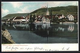 Stein a. Rhein, Ortsansicht mit Schloss 