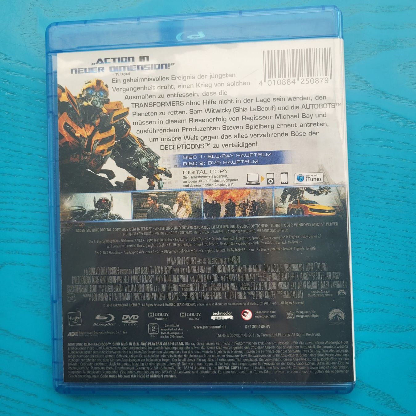 Tutti i DVDs: Transformers 3 - Blu-Ray – Usato da SCHÜBELBACH venduto da CoKaHa 1