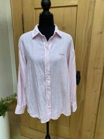 Damen Bluse Pepe Jeans gestreift rosa-weiss S Neuwertig