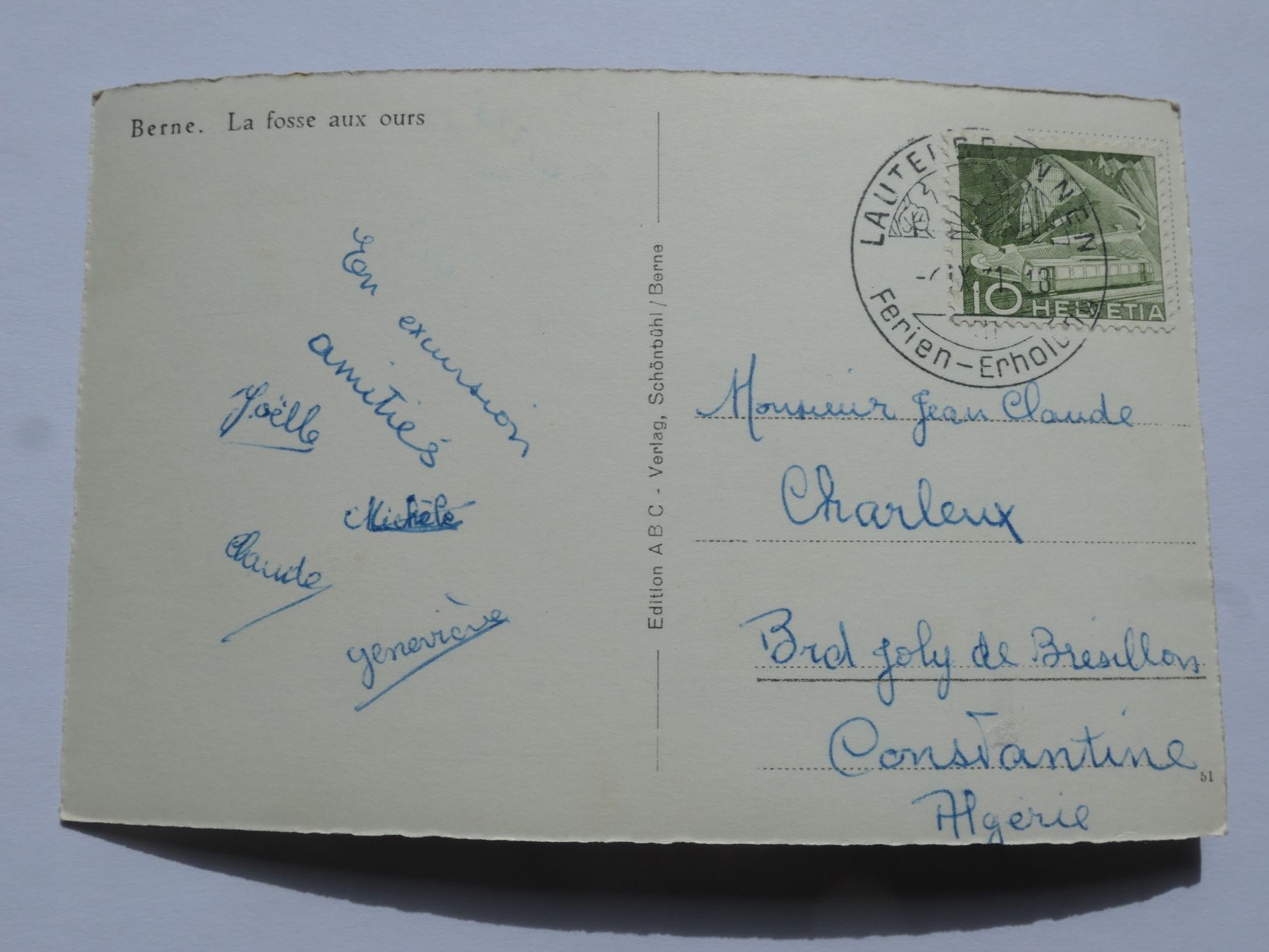 Cartoline postali: Bern Bärengraben - gelaufen – Usato da Bassersdorf venduto da F-104fan 1