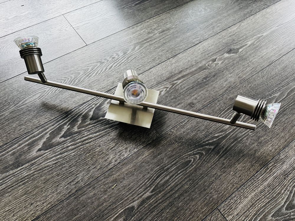 Lustres & lampes de plafonds: Deckenleuchte 3 Spot Edelstahl – D'occasion à Bichelsee par int6
