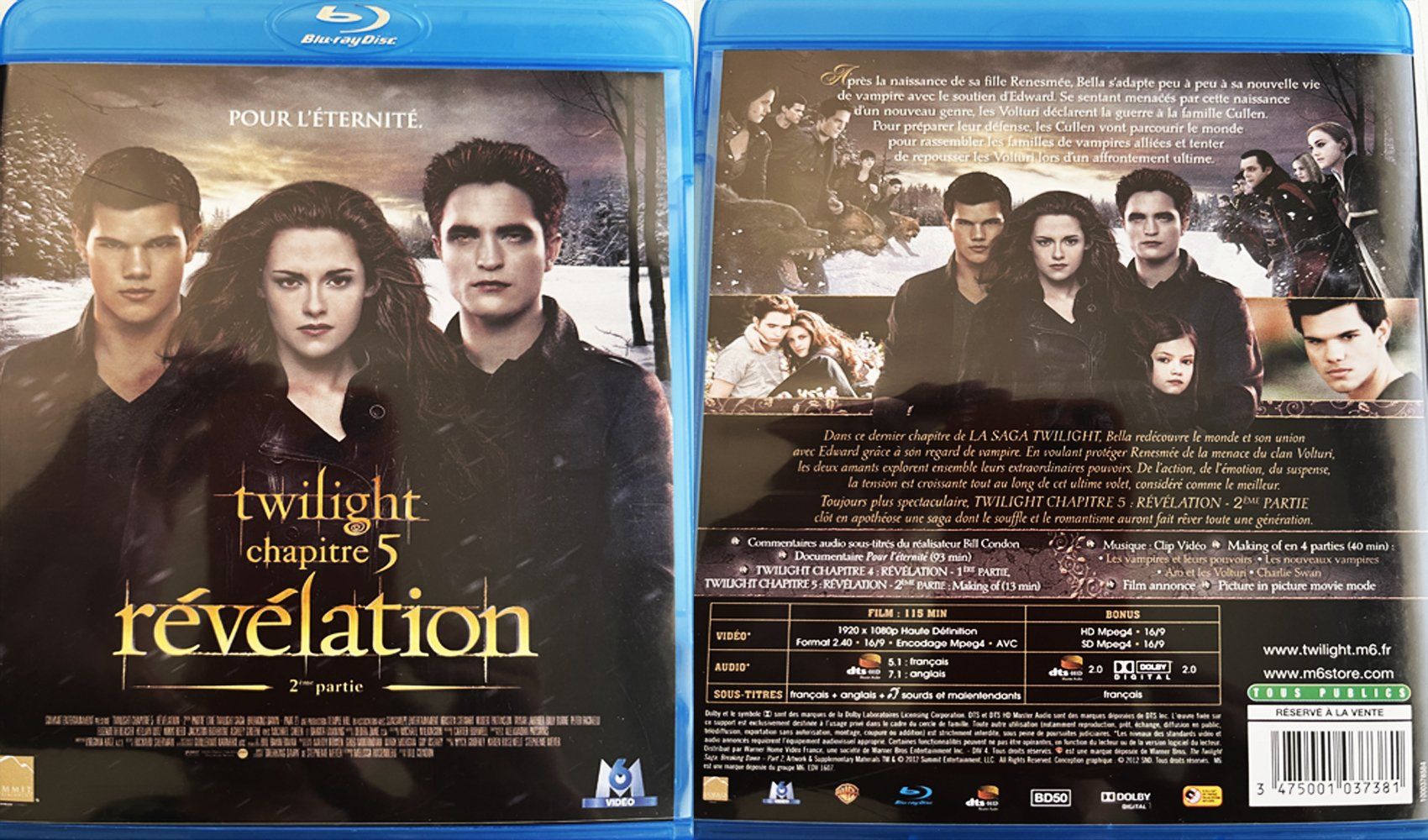 Alle DVDs: Blu-Ray TWILIGHT saga (1,2,3,4 &5) – Gebraucht aus Satigny von carbone888 4