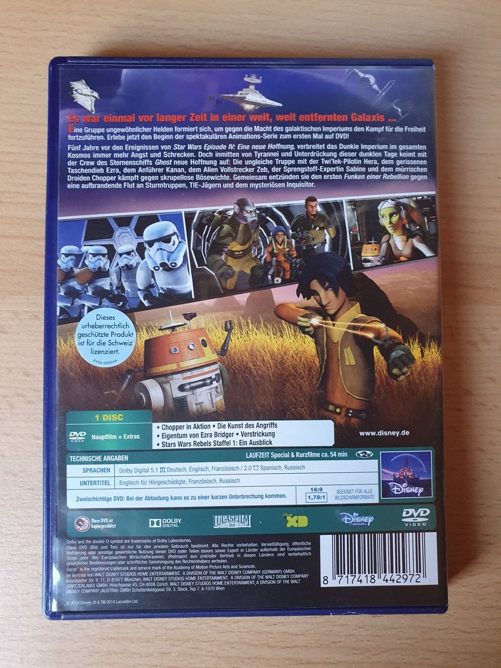 Alle DVDs: DVD Star Wars Rebels - Der Funke einer Rebellion – Gebraucht aus St. Margarethen TG von Schachmatt 1